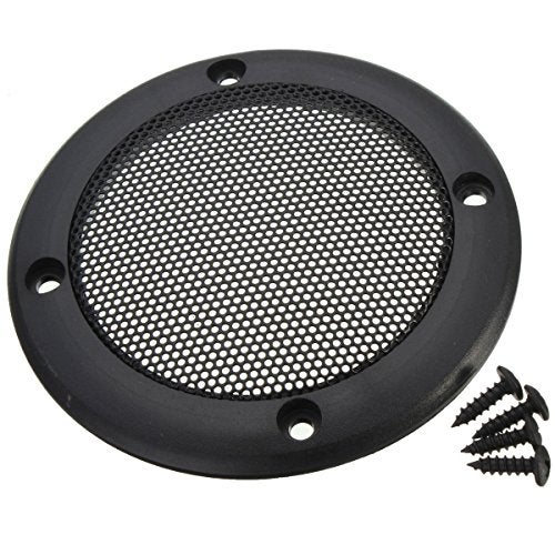 Floratek 2PCS 3.5 Inch Car Speaker Grill Cover Guard Protector with Black Metal Mesh Speaker Decorative Circle 8 Screws Included (3.5 Inch) - Image 2