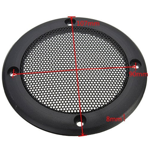 Floratek 2PCS 3.5 Inch Car Speaker Grill Cover Guard Protector with Black Metal Mesh Speaker Decorative Circle 8 Screws Included (3.5 Inch) - Image 4