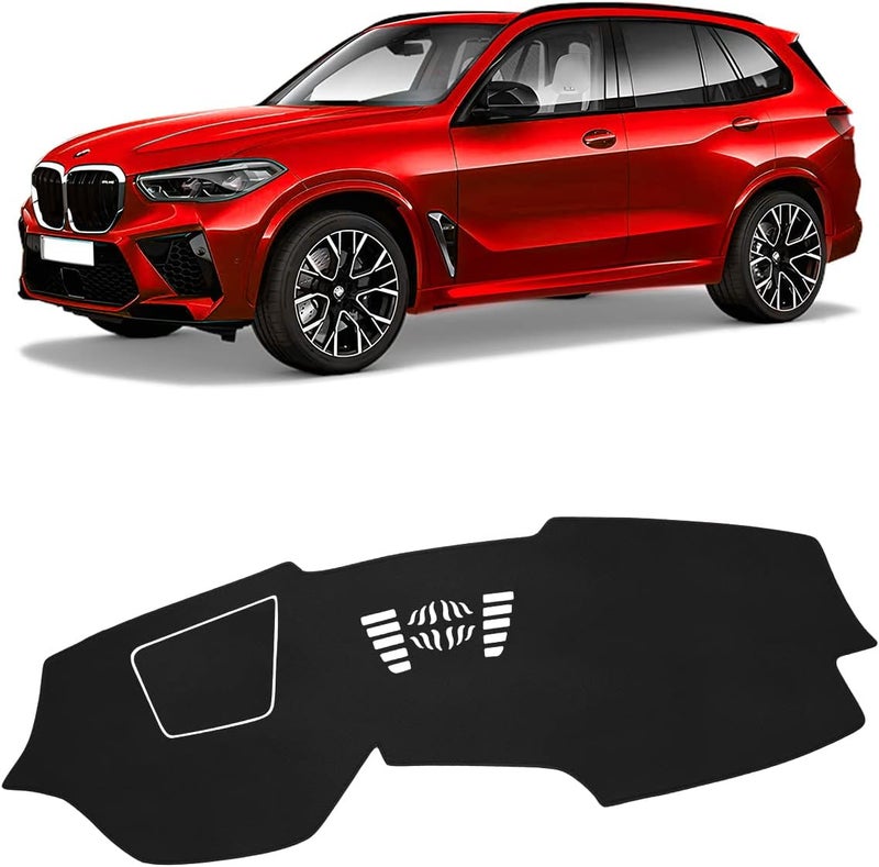 FIILINES Dash Cover Compatible with 2019 2020 2021 2022 BMW X5/X7 Dashboard Cover Mat for X5/X7 Accessories Sunshade Nonslip Mesh Protector No Glare - Image 1