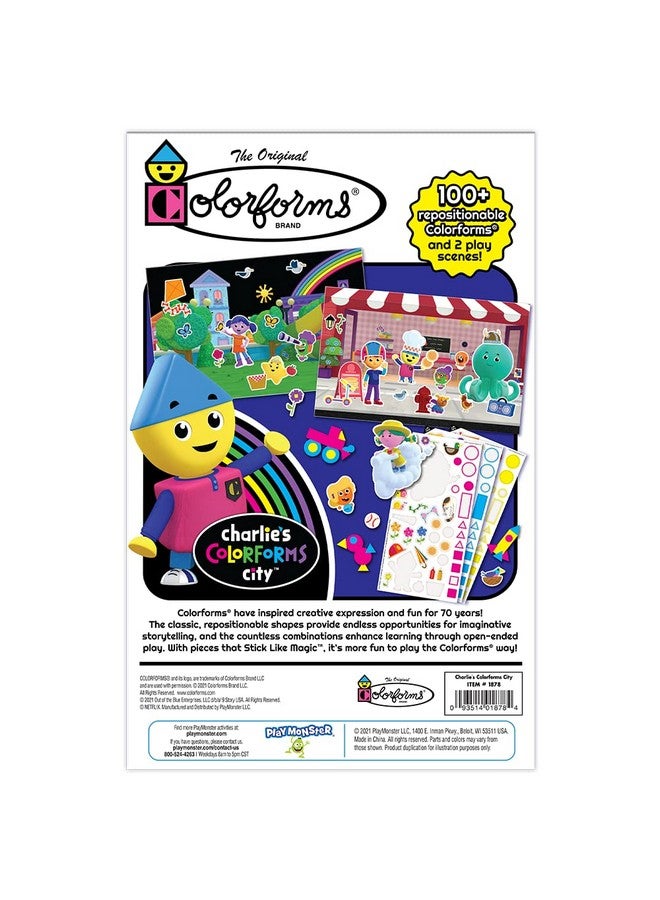 Colorforms Colorforms - Picture Playset - Charlie's City - The Classic Picture Toy That Sticks Like Magic! - for Ages 3+,with 106 Repositionable Colorforms, 2 Scenes, and Play & Store Box - Image 3
