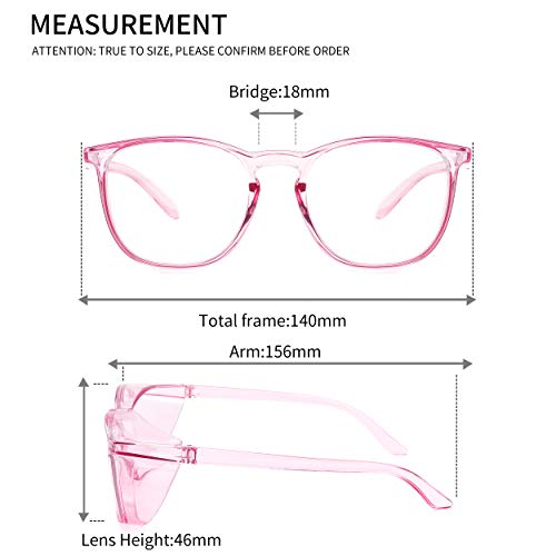 Alsenor Safety Glasses Anti Fog Goggles Protective Eyewear Blue Light Blocking Anti Dust UV Protection Glasses For Men Women (Purple) - Image 5