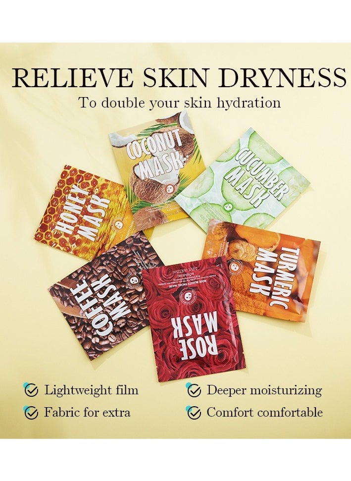 Kormesic Turmeric Face Mask 5 Pieces, 25ml Each - Deep Cleansing, Soothing, Repairing, Suitable for Daily Use  - Image 5