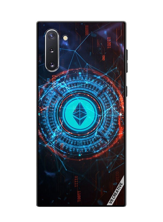 VR CREATIVE Protective Case Cover For Samsung Galaxy Note10 5G Ethereum Design Multicolour - Image 1