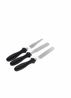 Cake Spatula, Cozy Offset Cake Icing Spatula Set, Angled Cake Frosting Spatula, Professional Stainless Steel Cake Decorating Spatulas, Cake Cream Tools, Baking Diy Tools, Set of 3