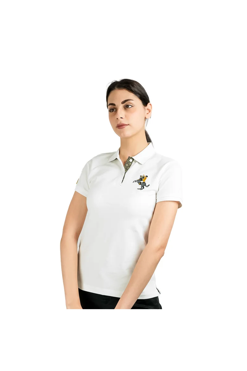 GIORDANO Women's White Napoleon Polo