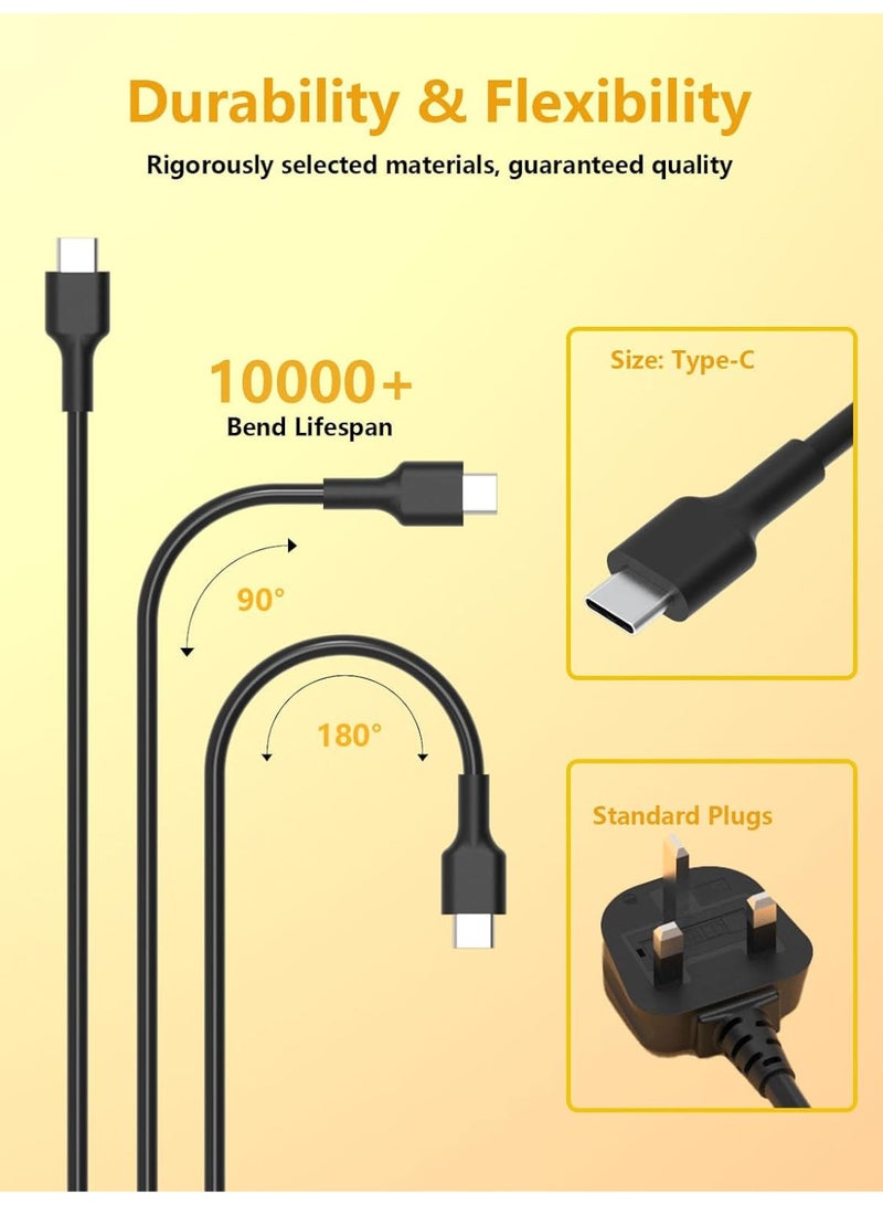Zexen Universal 65W USB C Laptop Charger,Type-C Power Adapter Cord Compatible with Lenovo Thinkpad/Yoga, Hp, Samsung, Asus, Acer, Huawei, Macbook and All Type C Devices - Image 2