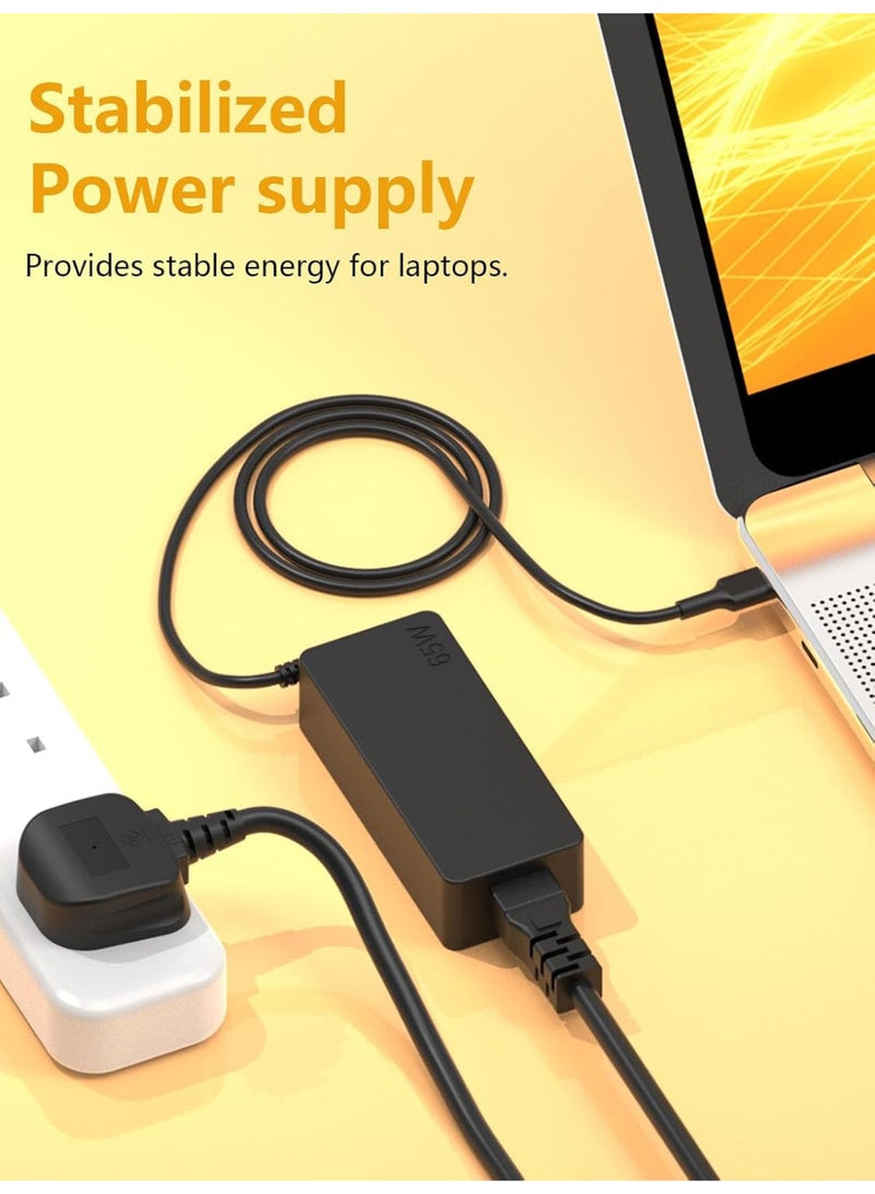 Zexen Universal 65W USB C Laptop Charger,Type-C Power Adapter Cord Compatible with Lenovo Thinkpad/Yoga, Hp, Samsung, Asus, Acer, Huawei, Macbook and All Type C Devices - Image 4