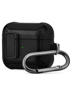 Lock Design Airpdods 3 case, Air Pod 3rd (2021) Cover with Keychain, Hard Protective Skin for Airpod 3 Charging Case, LED Visible
