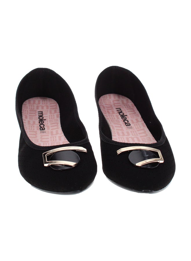 MOLECA Solid Square Toe Flat Shoes with Metal Accent - Image 5