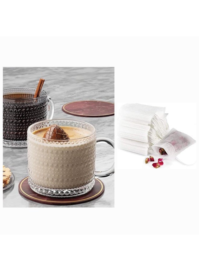 CITY GLASS Carnival Tea Mug Set | 2 Pieces and Tea filter bags 100 pack - Image 1