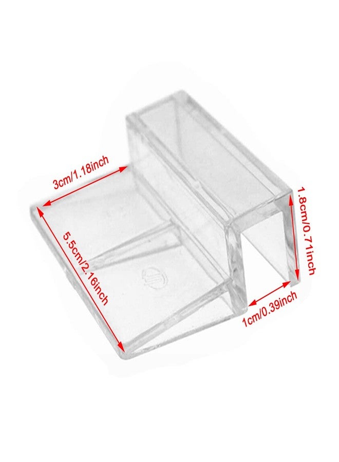 Weilan Aquarium Lid Clips 10mm Thick Rimless Tank Cover Clips Acrylic Fish Tank Cover Support Holder,15Pieces - Image 4