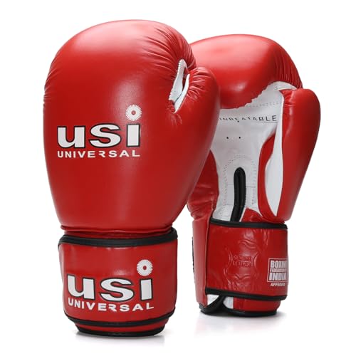 USI Amateur Contest Gloves (Red, 12oz) - Image 1
