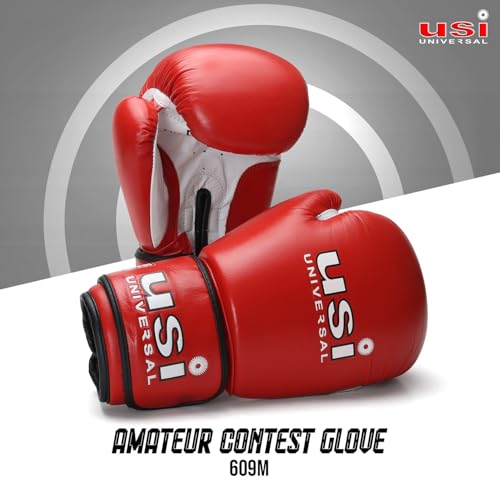 USI Amateur Contest Gloves (Red, 12oz) - Image 3