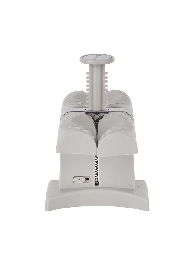 رويال فورد صانع الزلابية المزدوج من رويال فورد RF11982 يصنع زلابيتين بتصميم متموج في آن واحد، صانع موموس، صانع ونتون، جودة ممتازة، مقاوم للتآكل وسهل الاستخدام - Image 2
