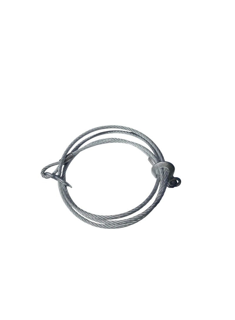سلك سحب سيارة من الفولاذ المقاوم للصدأ 12 مم - فضي 7 أطنان - Image 1