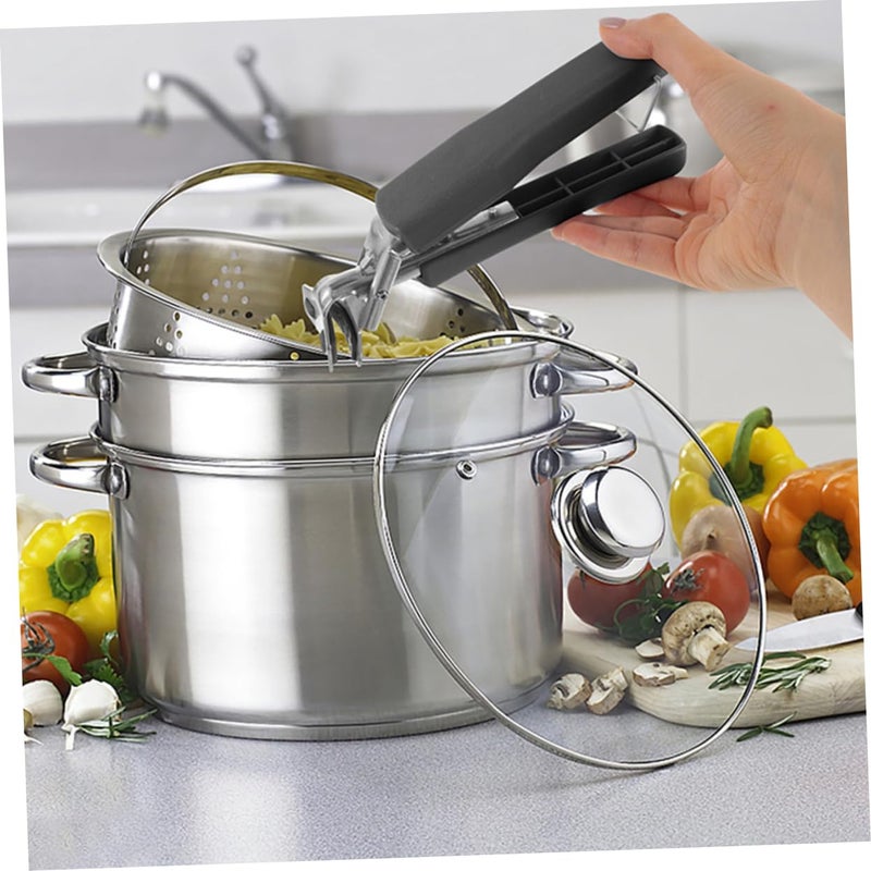 Hot Plate Gripper Clips Set of 4 Slip Resistant Safe Handling for Bowls Outdoor Cooking - Image 5