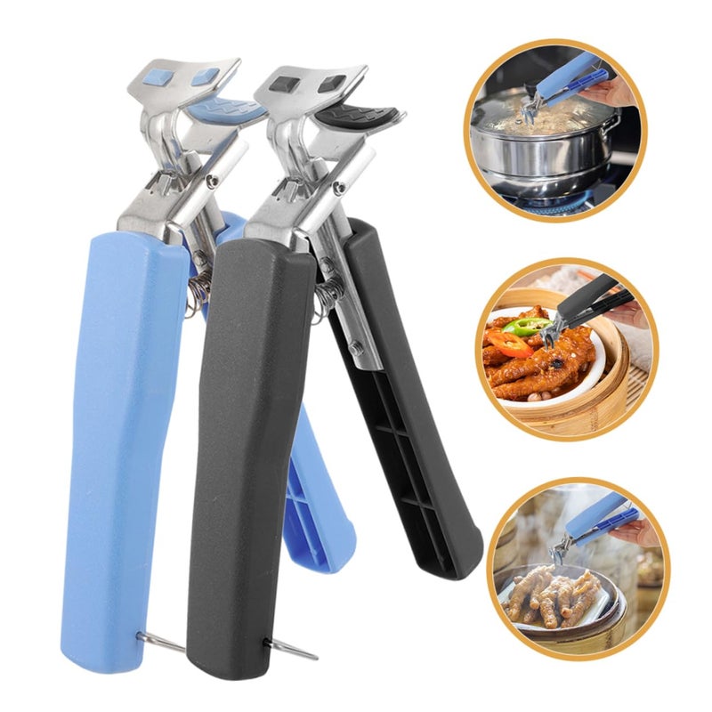 Hot Plate Gripper Clips Set of 4 Slip Resistant Safe Handling for Bowls Outdoor Cooking - Image 3