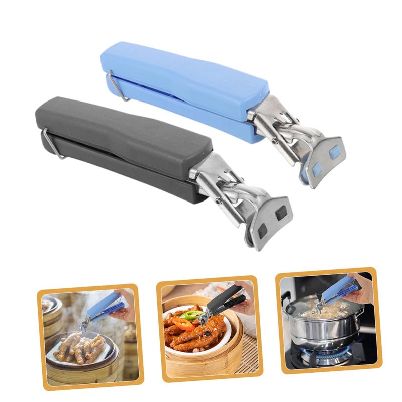 Hot Plate Gripper Clips Set of 4 Slip Resistant Safe Handling for Bowls Outdoor Cooking - Image 4