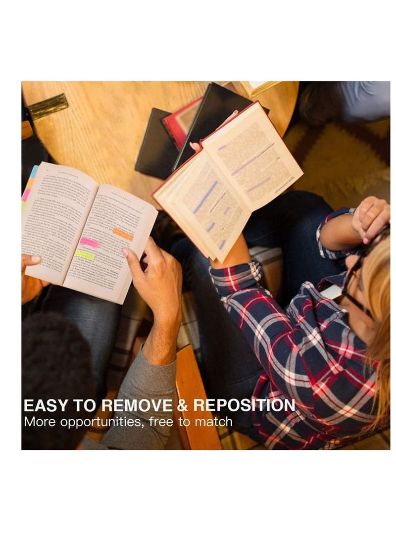 Zikra Sticky Notes Set with Bookmark Index for Planner Bullet Journaling Notebook Textbook Calendar, 60 Ruled (4x6), 40 Dotted (3.8x3), 40 Blank (3.5x2.6), 60 Orange and Pink, 25 per Color - Image 2