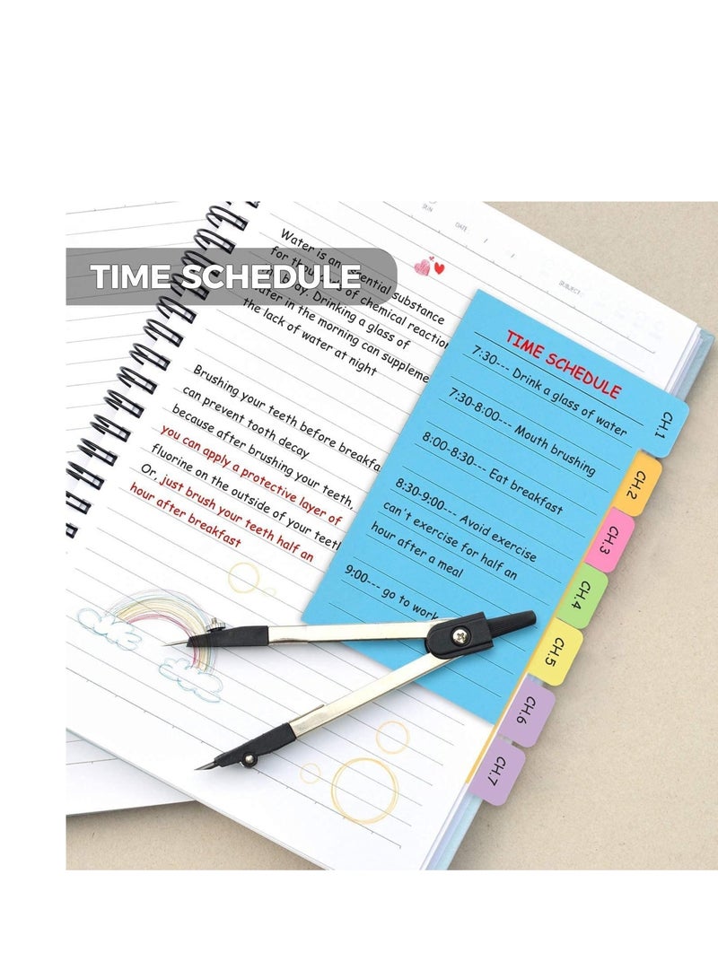 Zikra Sticky Notes Set with Bookmark Index for Planner Bullet Journaling Notebook Textbook Calendar, 60 Ruled (4x6), 40 Dotted (3.8x3), 40 Blank (3.5x2.6), 60 Orange and Pink, 25 per Color - Image 4