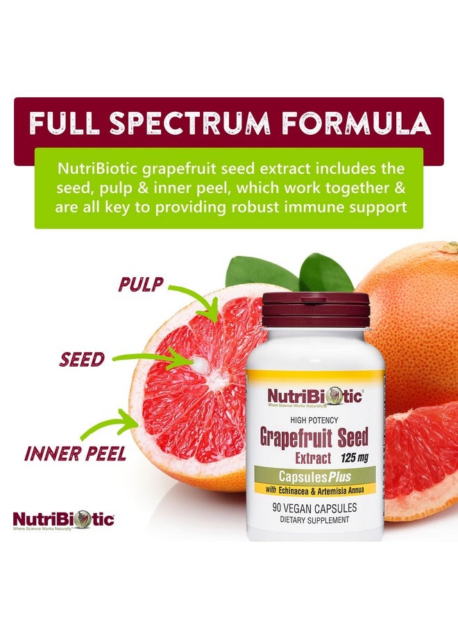 NutriBiotic Grapefruit Seed Extract CapsulesPlus, 125 mg of GSE, 90 Count - Image 3