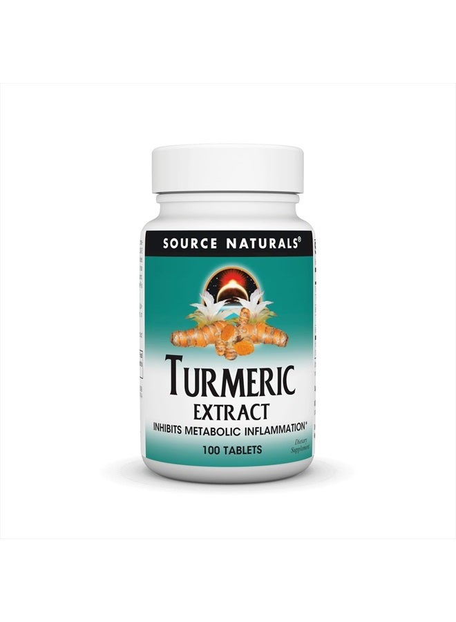 Source Naturals Turmeric Extract - Supports Healthy Inflammatory Response* - 100 Tablets - Image 1