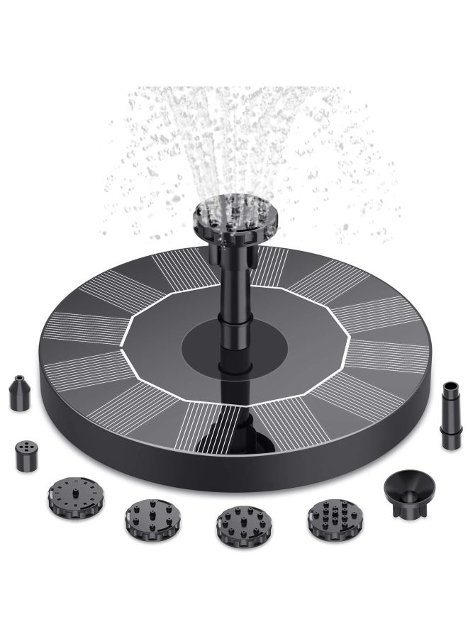AISITIN Floating Outdoor Solar Fountain 6 Nozzle Solar Pond Pump Solar Fountain For Gardens Bird Baths Ponds  - Image 1