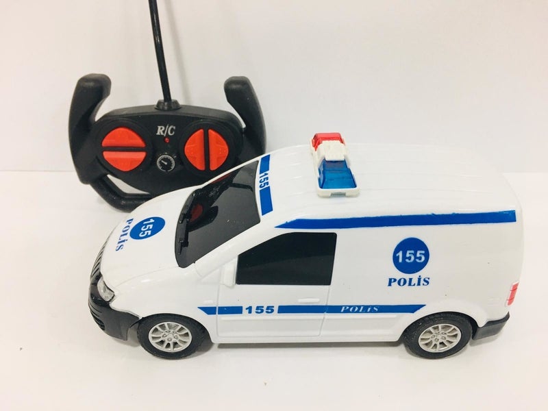 Yeşil Elma Hediyelik Green Apple Gift Remote Control Police Car Battery Operated Full Function - Image 3