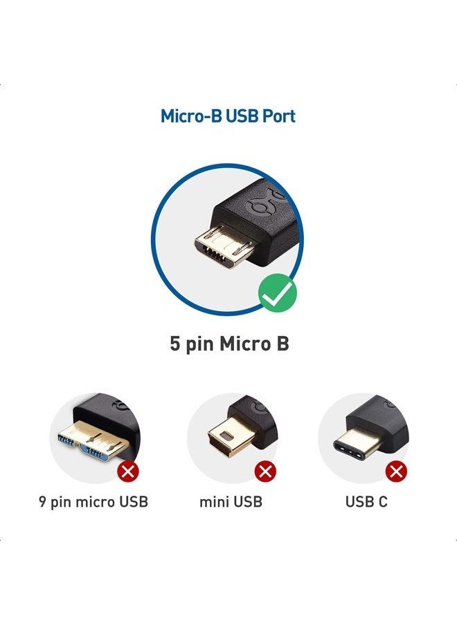 Cable Matters - Braided USB C to Micro USB Cable 3.3 ft (Micro USB to USB-C Cable, USB Type C to Micro USB Cable) in Black - Image 1