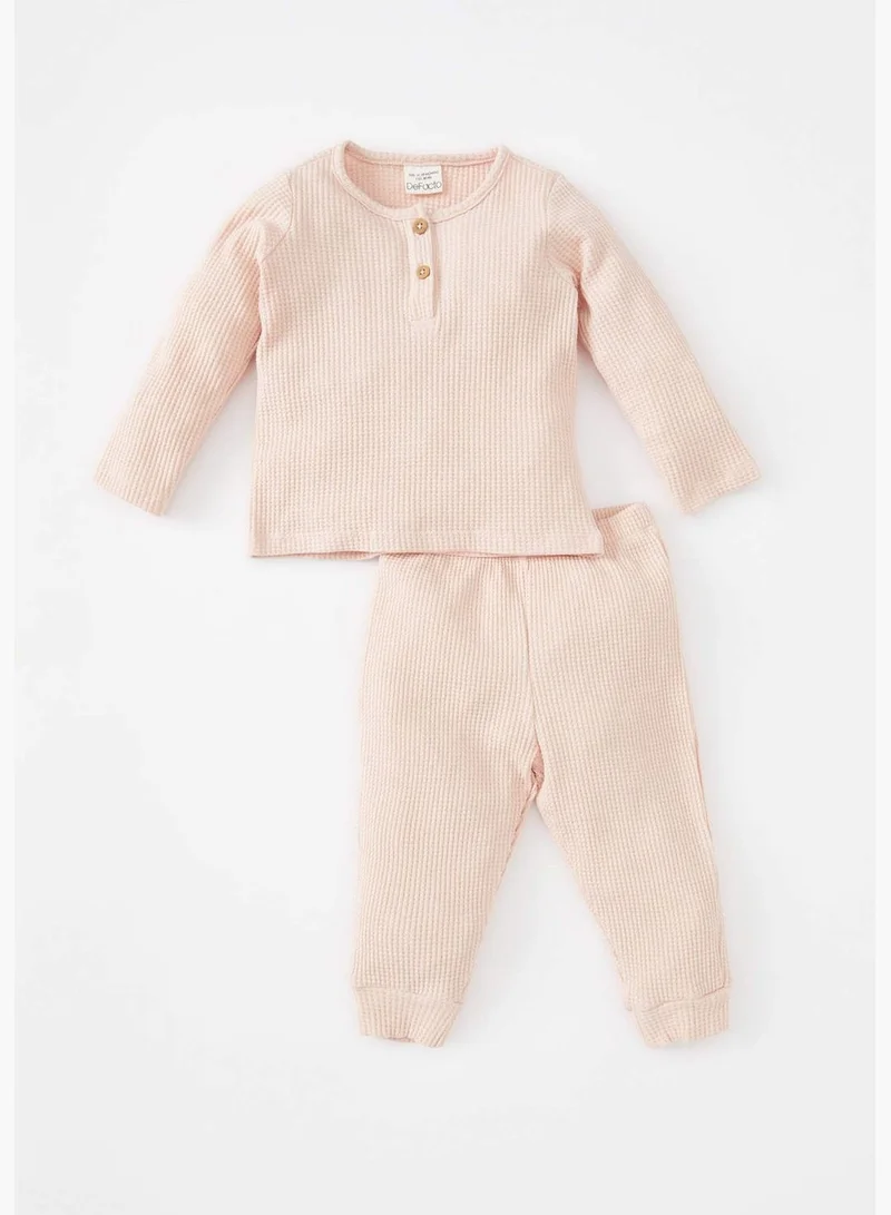 DeFacto 2 Pack BabyGirl Regular Fit Bike Neck Long Sleeve Homewear