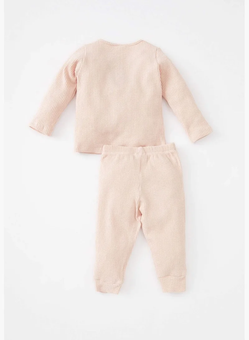 DeFacto 2 Pack BabyGirl Regular Fit Bike Neck Long Sleeve Homewear