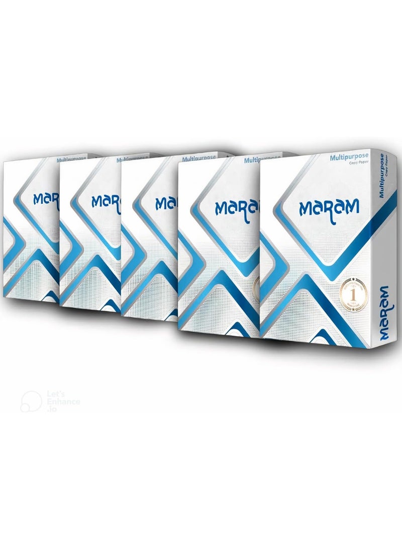 Maram High Quality A4 Copy Paper | Maram | 70 gm | 5 Reams | 2500 Sheets  - Image 3
