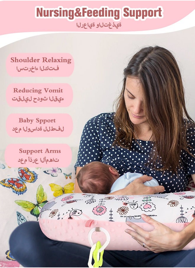 ماركة غير محددة وسادة الرضاعة الرضع، وسادة تغذية الرضيع فائقة لينة متعددة الوظائف  - Image 2