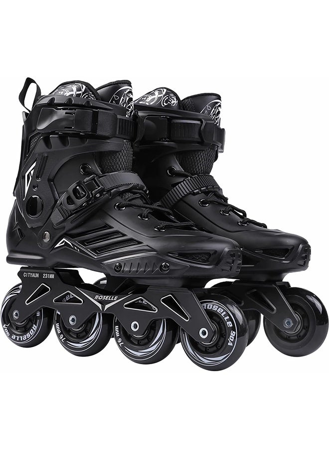 سانتين رايلي الزلاجات المضمنة للنساء الرجال ، وسباق سرعة اللياقة البدنية مع قشرة خارجية متينة ، والذكور ، والبالغين ، والزحافات في الهواء الطلق في الهواء الطلق شفرات للجنسين- أفضل هدية للرياضة في الهواء الطلق （42） - Image 1