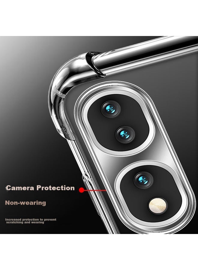 Kelleia Honor 90 Pro Phone Case, Honor 90 Pro Protective Cover, Full Protection Shockproof Tpu Airbag Soft Case/protective Case, Transparent, 5.15 Inches - Image 2