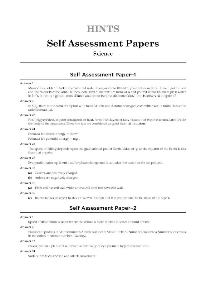 null - Oswaal CBSE Sample Question Papers Class 9 Science Book (For 2025 Exam) - Image 1