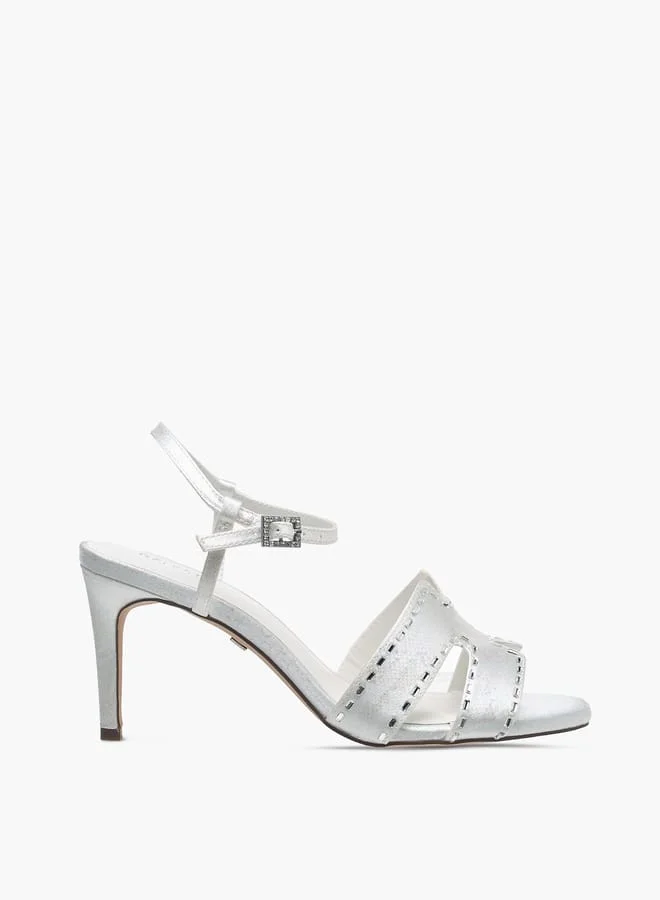 Celeste Womens Slingback Sandals With Buckle Closure And Stiletto Heels