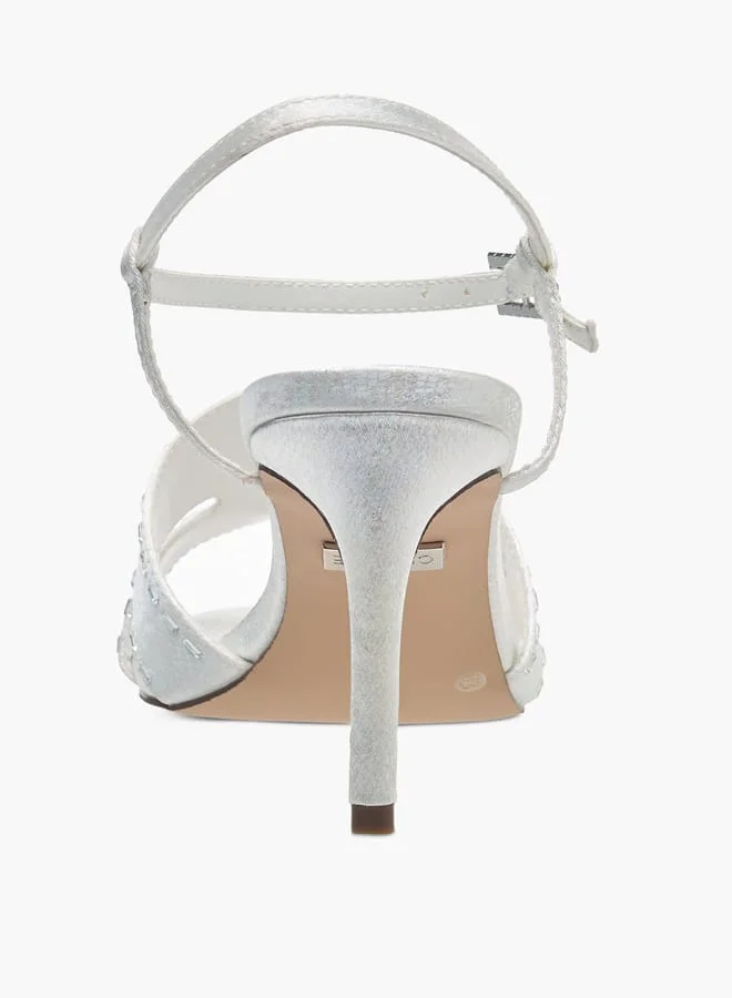 Celeste Womens Slingback Sandals With Buckle Closure And Stiletto Heels