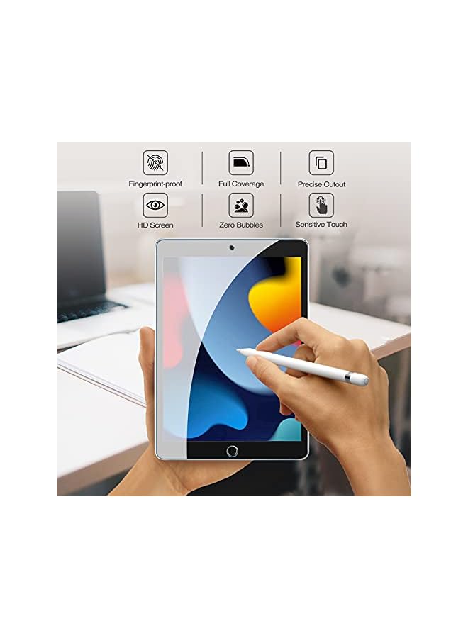 Procases Ipad 10.2 Case 2021 9Th Gen/ 2020 8Th Gen/ 2019 7Th Gen Case With Tempered Glass Screen Protector, Slim Stand Hard Shell Protective Smart Cover For 10.2” Ipad 9Th/8Th/7Th Generation -Rosegold - Image 5