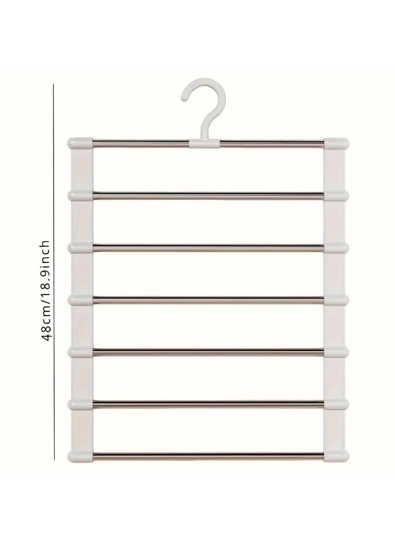 PAMEER Space-Saving Multi-Layer Hanger for Clothes - Lightweight, No-Tool Assembly, Vertical Storage Organizer for Efficient Wardrobe Management, Ideal for Shirts, Pants, and Accessories, Hangers for Clothes  - Image 2