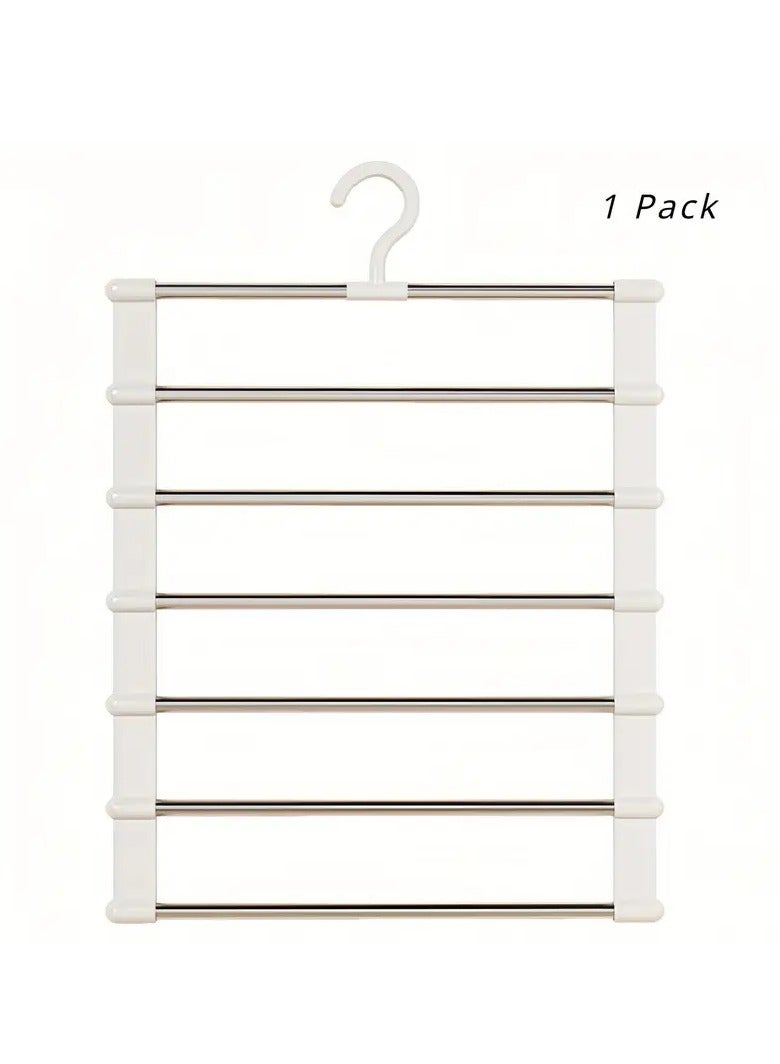 PAMEER Space-Saving Multi-Layer Hanger for Clothes - Lightweight, No-Tool Assembly, Vertical Storage Organizer for Efficient Wardrobe Management, Ideal for Shirts, Pants, and Accessories, Hangers for Clothes  - Image 3