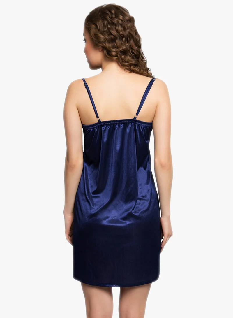 كلوفيا Clovia Chic Basic Babydoll in Navy