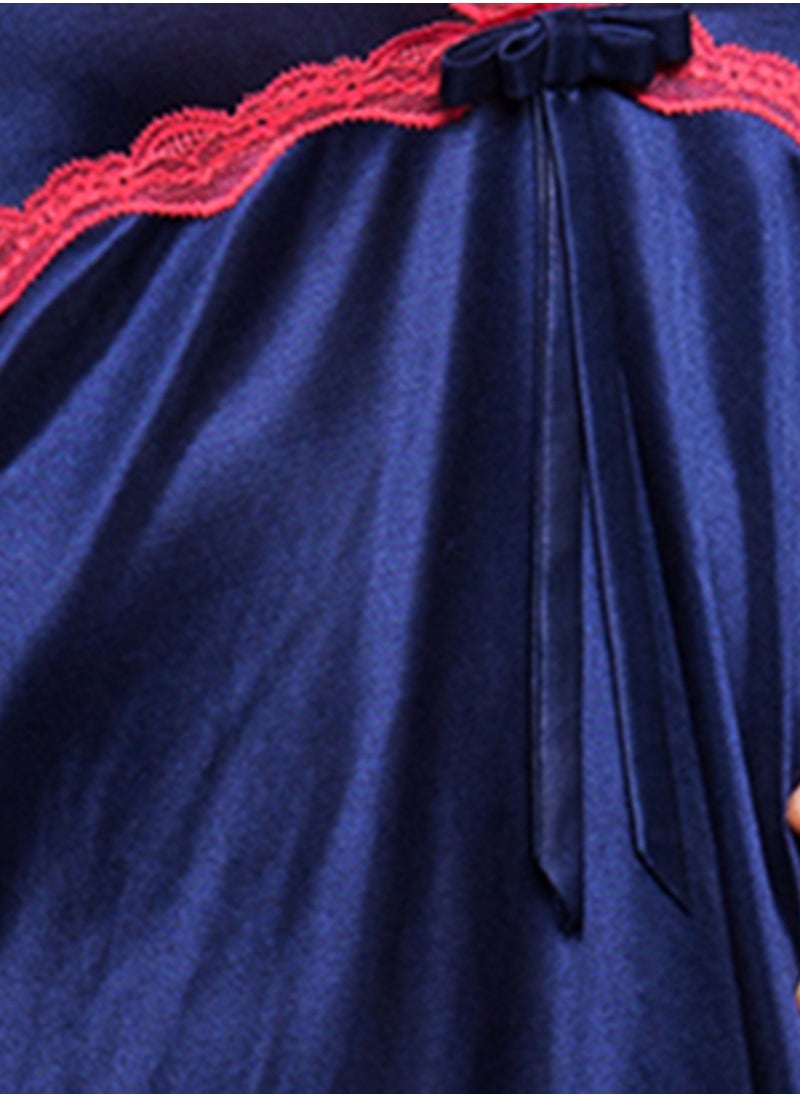 Clovia - Clovia Chic Basic Babydoll in Navy - Image 1