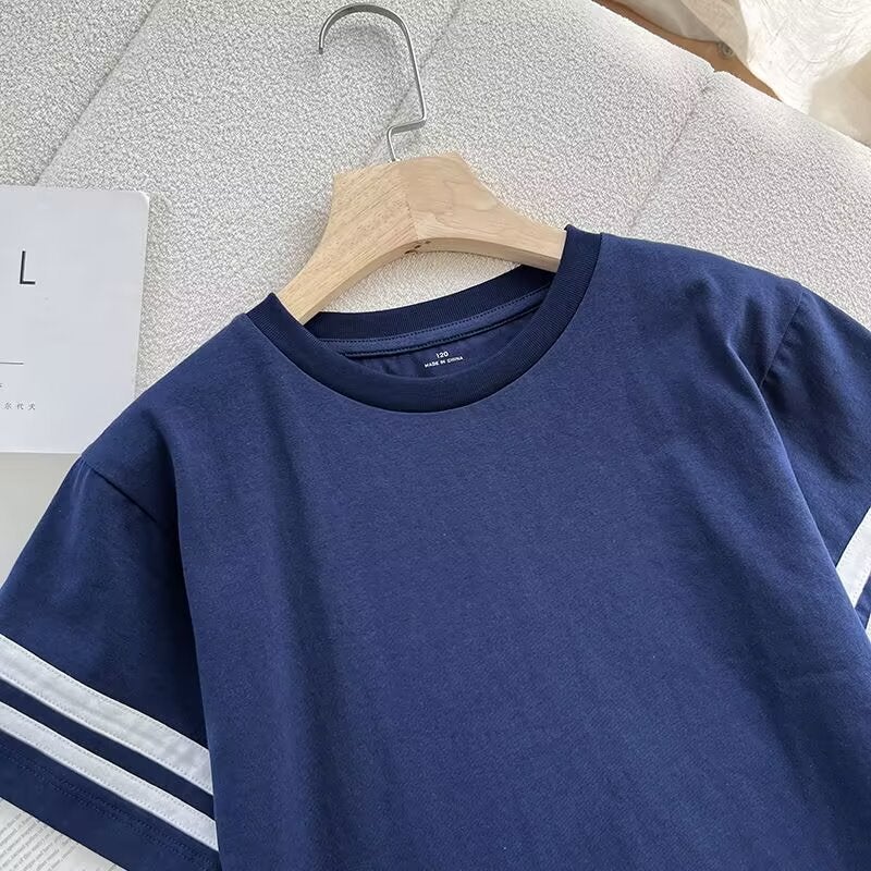 2025 Spring And Children'S Clothing Boys And Girls Casual Suits Short-Sleeved T-Shirts Shorts Pajamas Home Clothes 474658 - Image 4