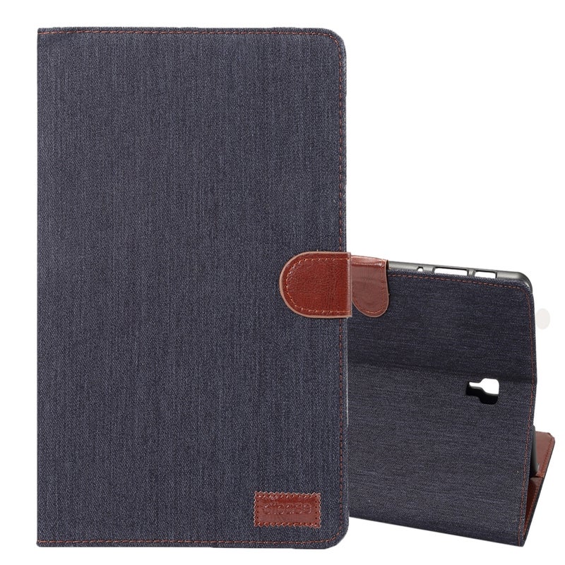 Dibase Denim Texture Horizontal Flip Pu Leather Case For Galaxy Tab A 10.5 / T590, With Holder & Card Slot (Black) - Image 1