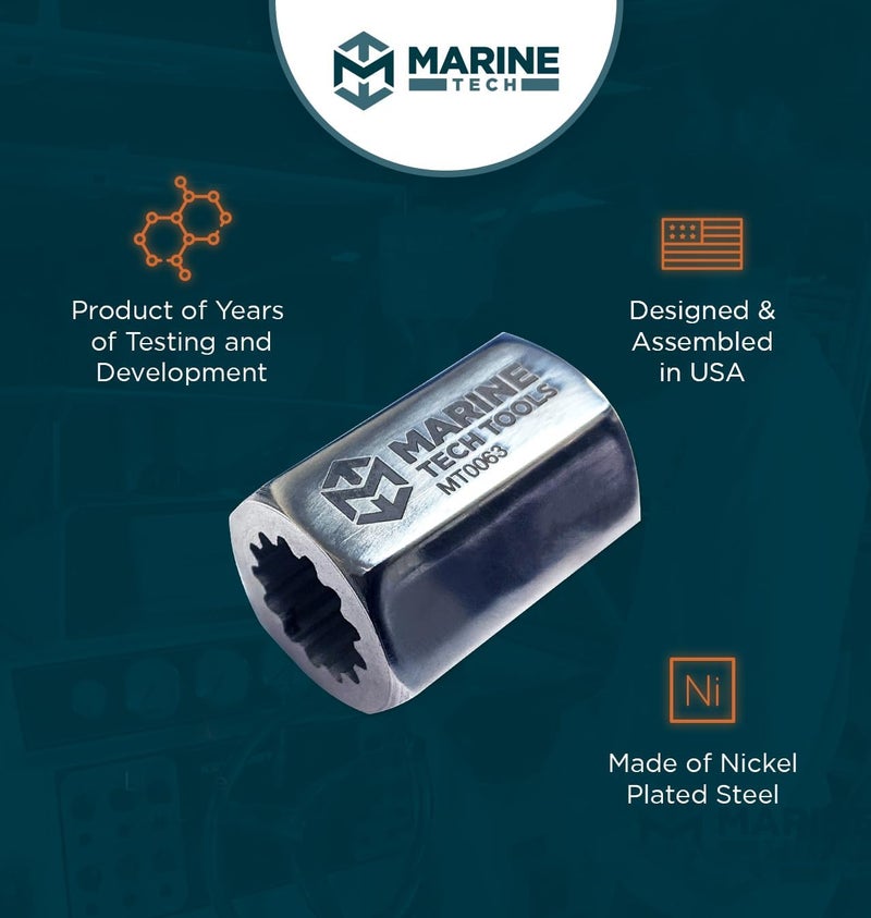 M Marine Tech Tools Alpha 1 Drive Shaft Adapter 91-56775T - Image 4