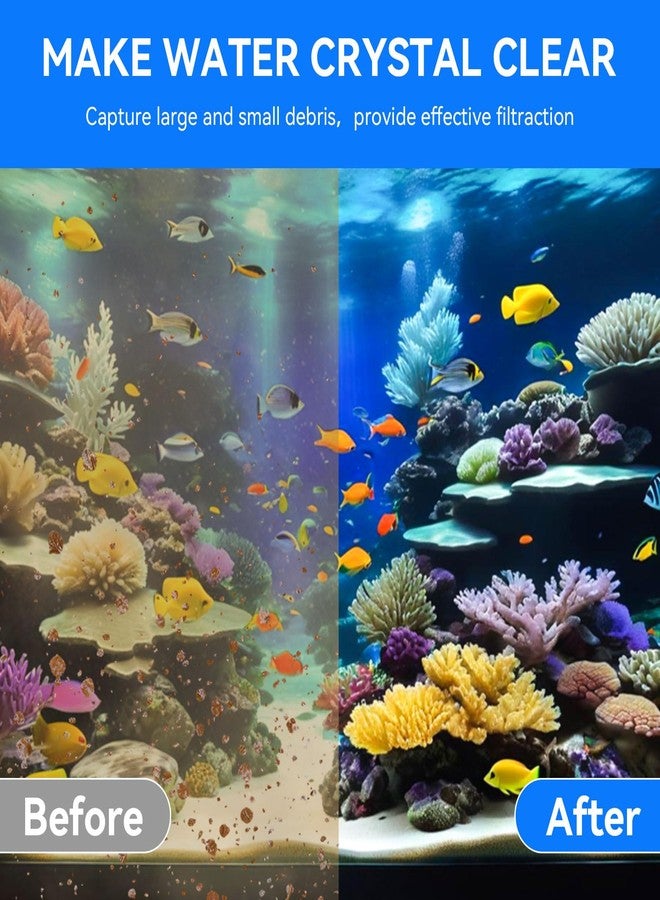 HDWGGD Canister Filter Media Replacement for Penn Plax Cascade 1200/1500 CCF4UL/CCF5UL Replacement Canisters Filters Bio Sponges for Aquariums Fish Tank Turtle Tank Filter Parts 2-Pack Black - Image 3