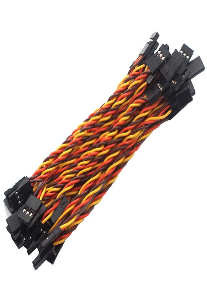 Vgoohobby 20Pack RC Male to JR Male Plug Twisted Extension Lead Wire Cable 100mm 26AWG 30Cores Servo Receiver Wire for RC Cars Trucks Airplanes Helicopters - Image 2