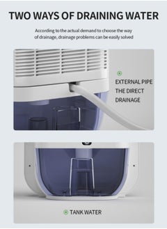 XiuWoo 1800ml  Small Dehumidifier With Remote Control for Home, Quiet Dehumidifiers for Bedroom, Bathroom, Rv, Closet, Portable Dehumidifiers with Auto Shut Off, Sleep Mode, Intelligent Humidity Control  - Image 5