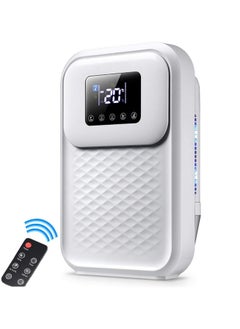 XiuWoo 1800ml  Small Dehumidifier With Remote Control for Home, Quiet Dehumidifiers for Bedroom, Bathroom, Rv, Closet, Portable Dehumidifiers with Auto Shut Off, Sleep Mode, Intelligent Humidity Control  - Image 1